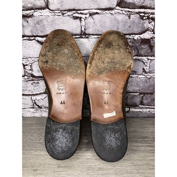 Rodi Taupe Leather Cap Toe Oxfords Lace Up Dress Shoes Men Sz 44EU/11M US - Picture 13 of 16